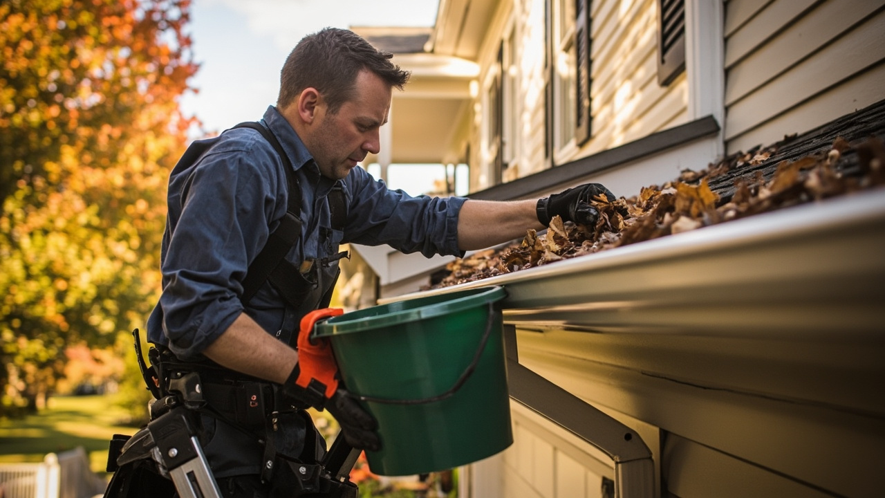 Professional gutter cleaning service